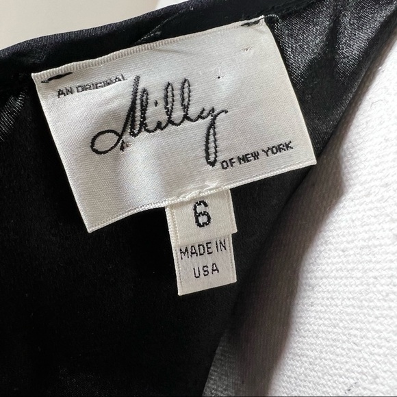 Milly Sequined Lace Trim Shift Dress 6 Vintage - Picture 6 of 6